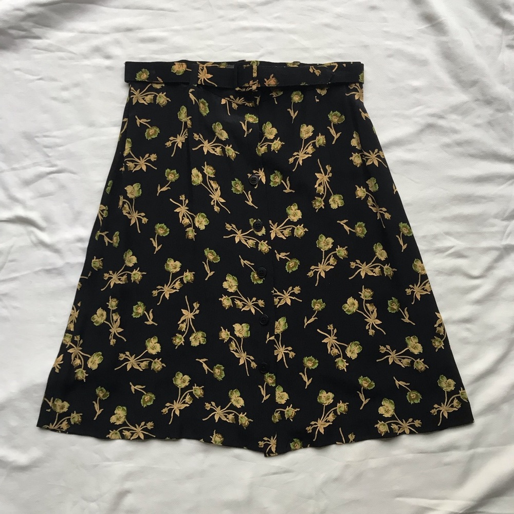 Banana Republic Floral Skirt & matching Belt